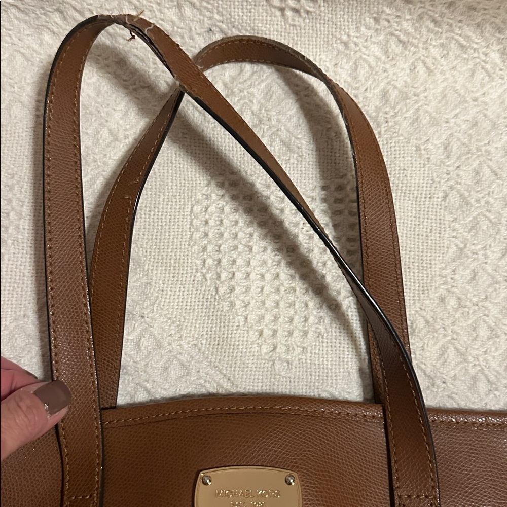 Michael Kors Tan Leather Tote - Picture 9 of 9